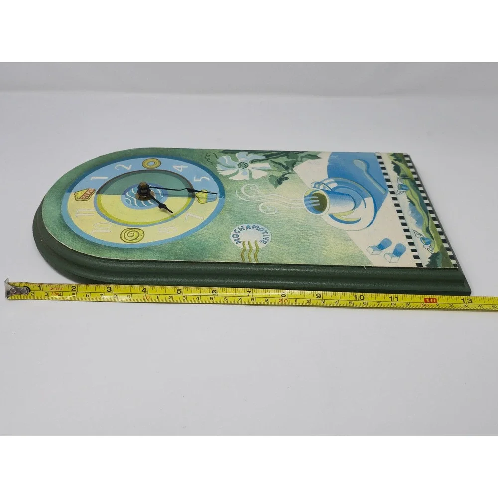 Vintage Coffee Theme Wooden‎ Wall Clock Quartz Handmade Style Decor